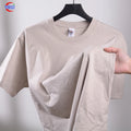 YinQu Wholesale Men Blank T-shirt Custom Quality Cotton Loose Drop Shoulder Oversized T Shirt