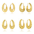 Africa Hips Hop Women Earrings Jewelry Gold Plated Large Drop Earring