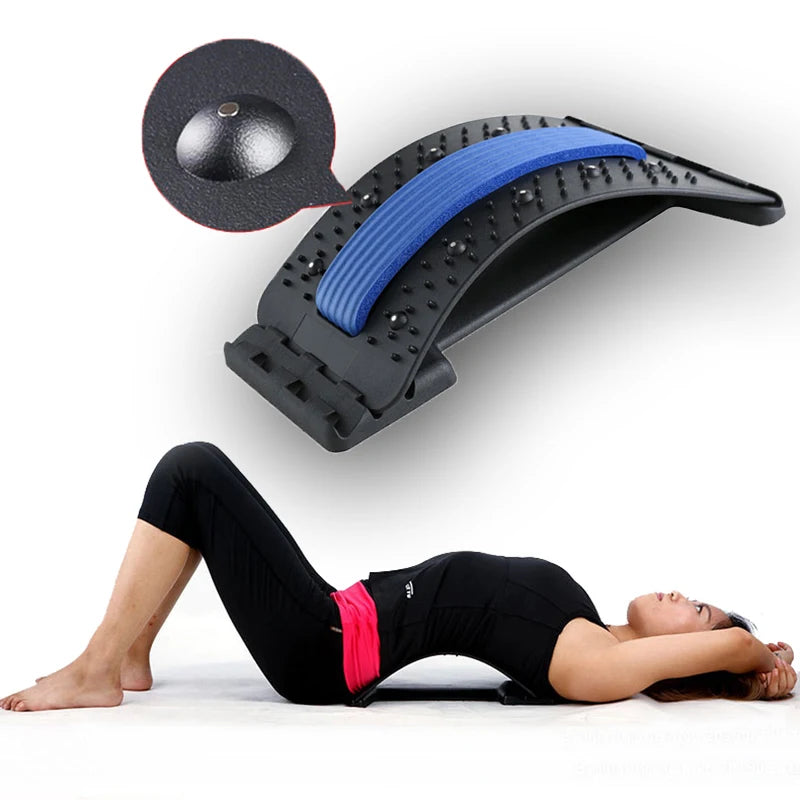 Lumbar Support Back Stretching Device Back Massage Stretcher  for Back Pain Relief