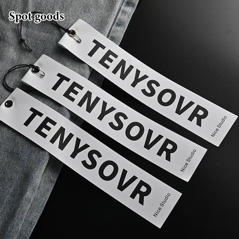 Brand Customized Waterproof Multi-color Fancy Soft Rubber PVC Semi Transparent Clothing Jeans Printed Label