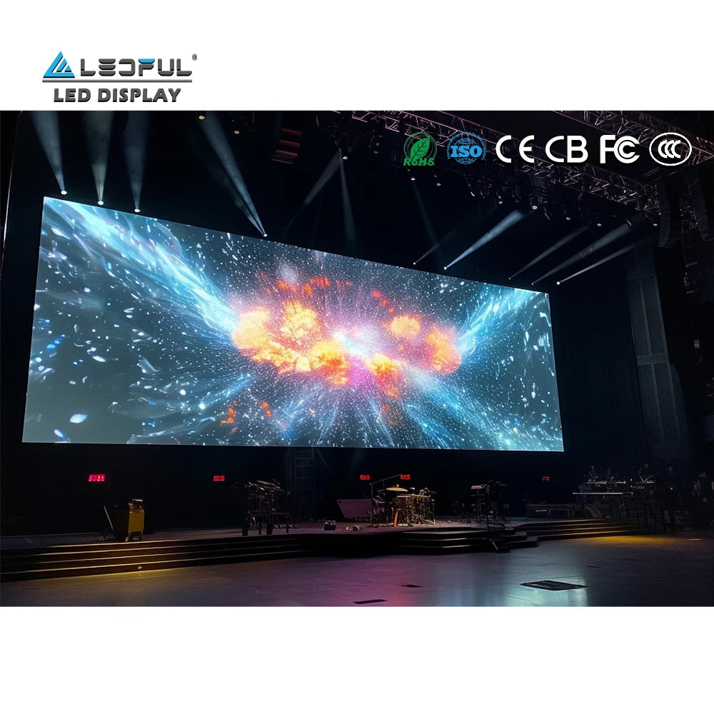 Shenzhen LEDFUL Full Color P2.6 P2.9 P3.91 LED Stage Background Panel Outdoor LED Wall Display Indoor LED Video Screen