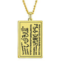 Gold the Square Seals the 6th & 7th Book of Moses Money Wealth Health Knowledge Talisman Stainless Steel Occult Pendant Necklace