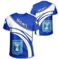Fitspi Israel T-shirt 3d Printed Israelis Flag Tops Short Sleeve Shirt O-neck Oversized Vintage T Shirt Men's Clothes