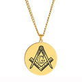 The Symbolism of Freemasonry Square and Compasses Hudson Morris Masonic Lodge Laser Engraved Stainless Steel Pendant Necklace