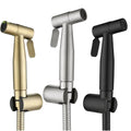 KEGAO Matte Brushed Gold Stainless Steel Single Handle Toilet Bidet Sprayer for Bathroom and Kitchen Use Toilet Bidet Sprayer