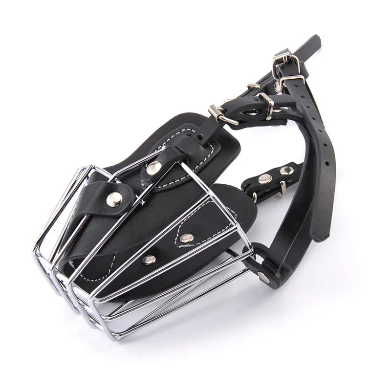 Breathable Dog Safe Muzzle with Adjustable Straps Tactical Basket Muzzle for Medium Large Dogs Dog Muzzle
