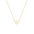 TINY Exquisite Stainless Steel Hexagonal Star Necklace David Star Single-layer Stainless Steel Couple Gift Necklace
