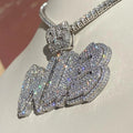 Custom Name Pendants New Trendy 925 Sterling Silver Jewelry Gold Plated VVS Diamond Moissanite Pendant
