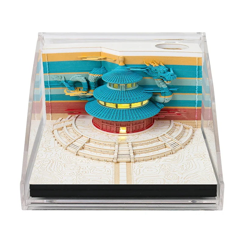 Environmentally-friendly Paper Crafts Modern Visual Art Note Paper Exquisite Paper Sculpture Notes That Can Be Used in Office
