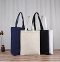 Custom Shopping Bags Reusable Blank Cotton Eco Folding Cotton Canvas Tote Shoulder Bag With Logo