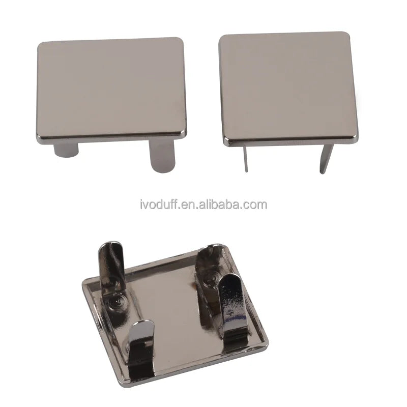Custom Logo Metal Bag Tag Nameplate Handbag Hardware Label