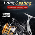 HISTAR FB 2500 to 6500 Spinning Fishing Reel Customization Waterproof Long Cast 5.1:1 Stainless Steel 15kg Max Drag Metal Spool