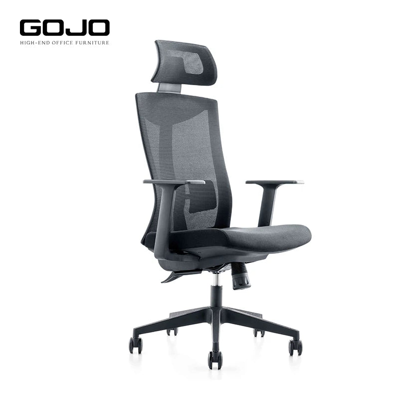 Contemporary High Back Ergonomic Office Chair Modern Luxury CEO Mesh Chair with Cooling Feature and Headrest