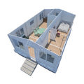 Luxury Modern Living 20ft Container House Prefabricated 3 Bedroom Modular Detachable 2 Bedroom Solar Power Container Home