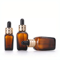 Free Sample 1oz Empty Glass Hair Oil Bottle 30ml Facial Serum Bottle Brown Glass Dropper Bottle