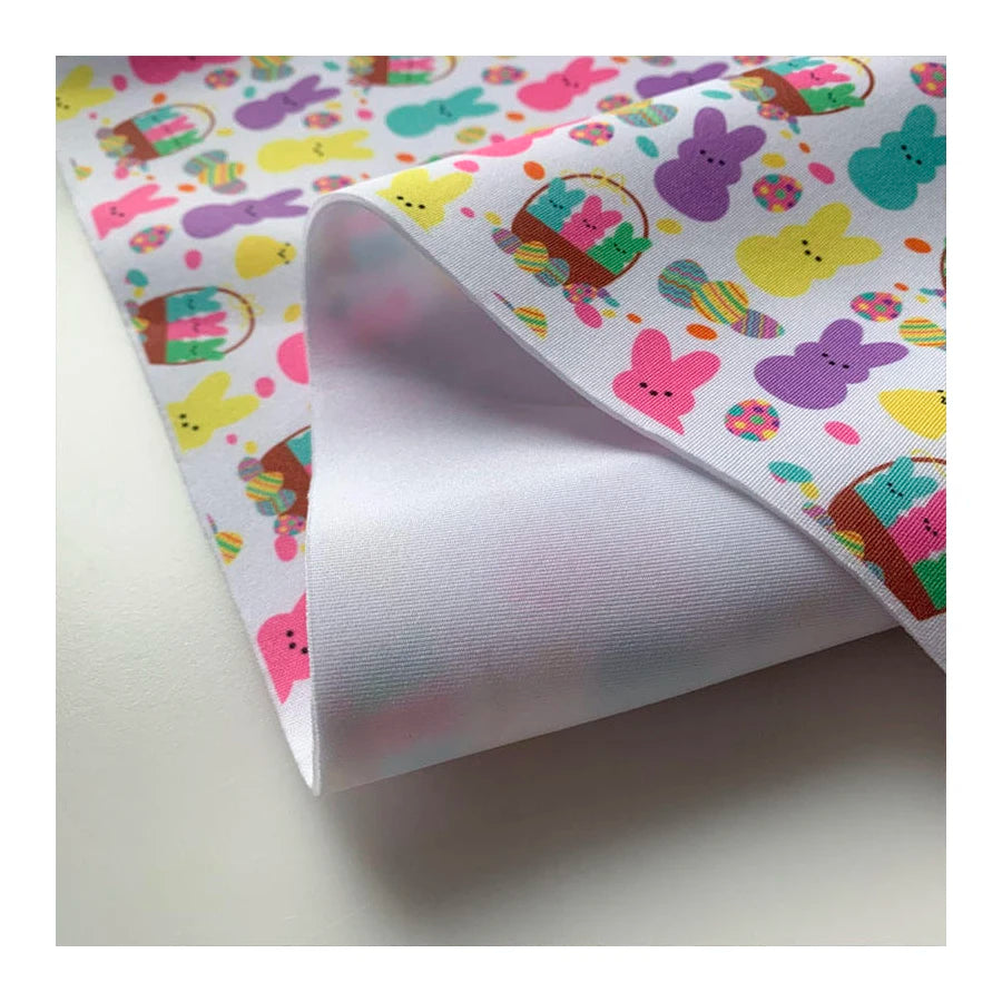 NO MOQ Custom Neoprene scuba Fabric Custom Colorful Digital Print Crepe Polyester scuba Fabric scuba Fabric Sweatshirt
