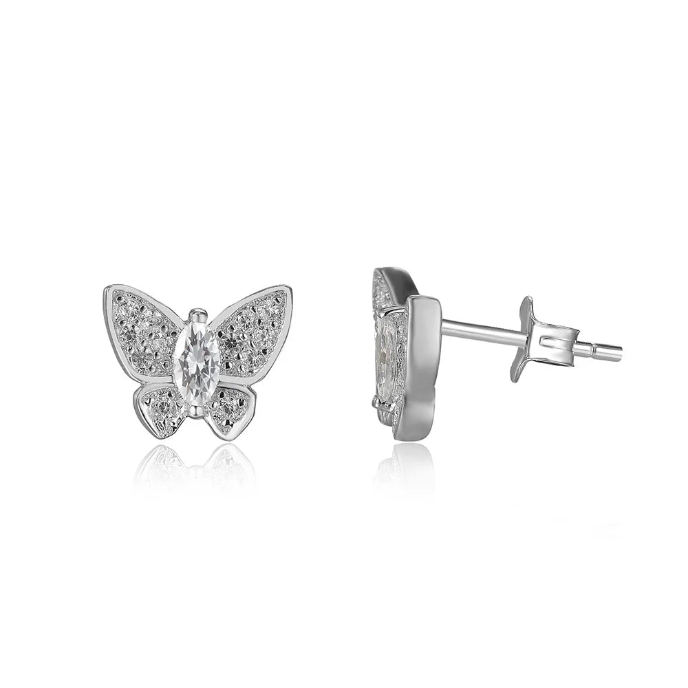 5925 Italy Silver Ladies Accessories Jewelry Zircon Earrings New Designs
