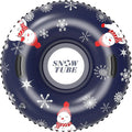 Waterhan Custom PVC/Nylon Rubber Hard Bottom Inflatable Snow Tube with Skiing Mat for Winter Outdoor Fun
