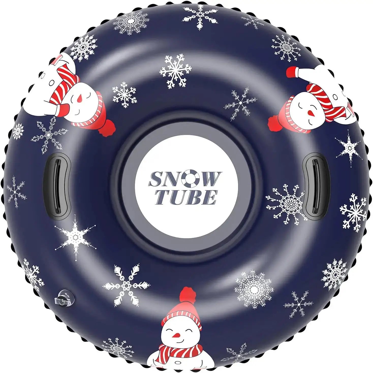 Waterhan Custom PVC/Nylon Rubber Hard Bottom Inflatable Snow Tube with Skiing Mat for Winter Outdoor Fun