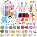 XIMAI Repair Tool Jewelry Making Supplies Kit With Accessories Jewelry Pliers Findings and Beading Wires