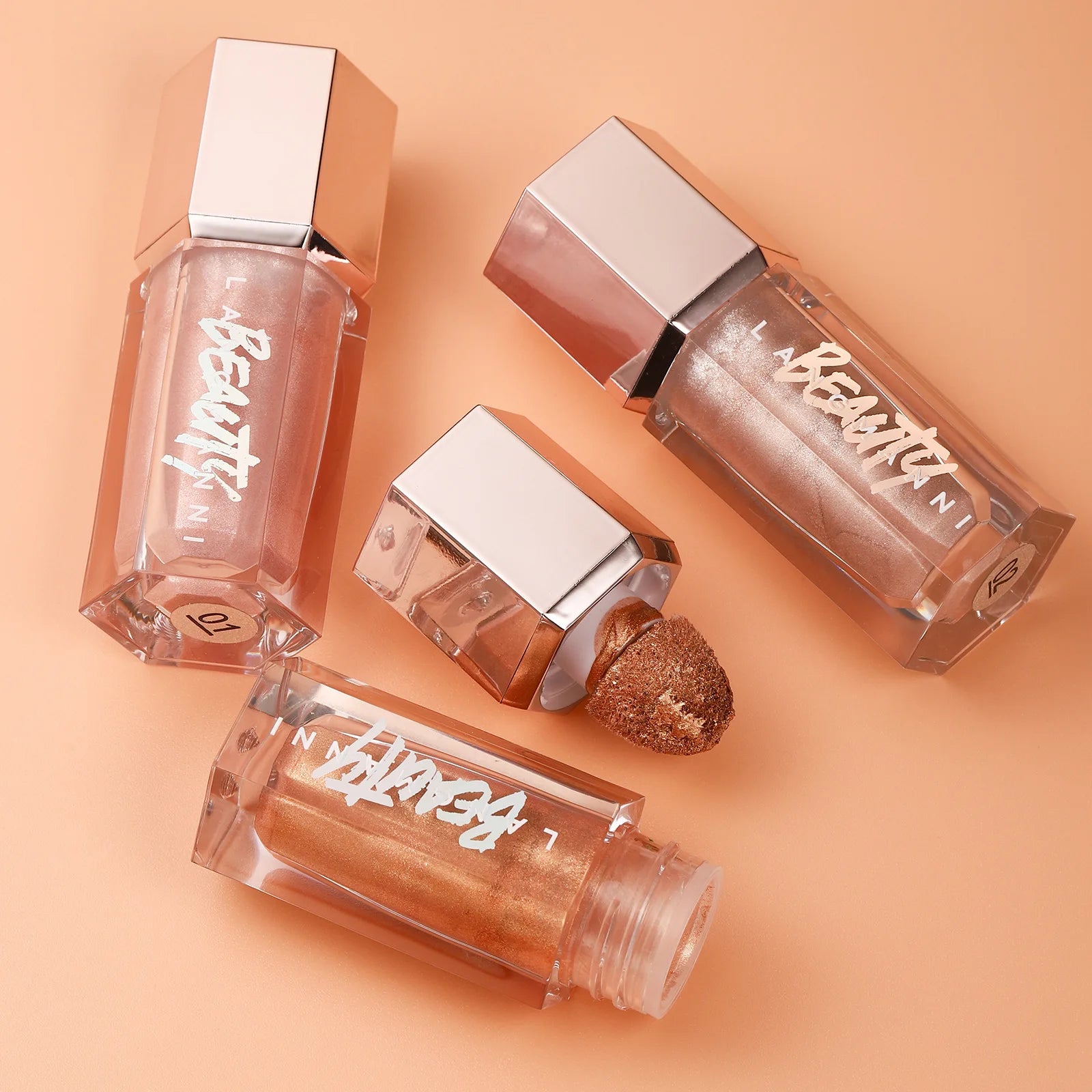 LANGMANNI Liquid Highlighter - Shine Shimmer Makeup Bronzer Smooth Glow Illuminator Drops Liquid Highlighter