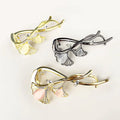Big Golden Metal Diamond Leaf Haarklammer Large Silver Alloy Crystal Shark Claw Clip Ladies 10.5cm Luxury Rhinestone Hair Clips