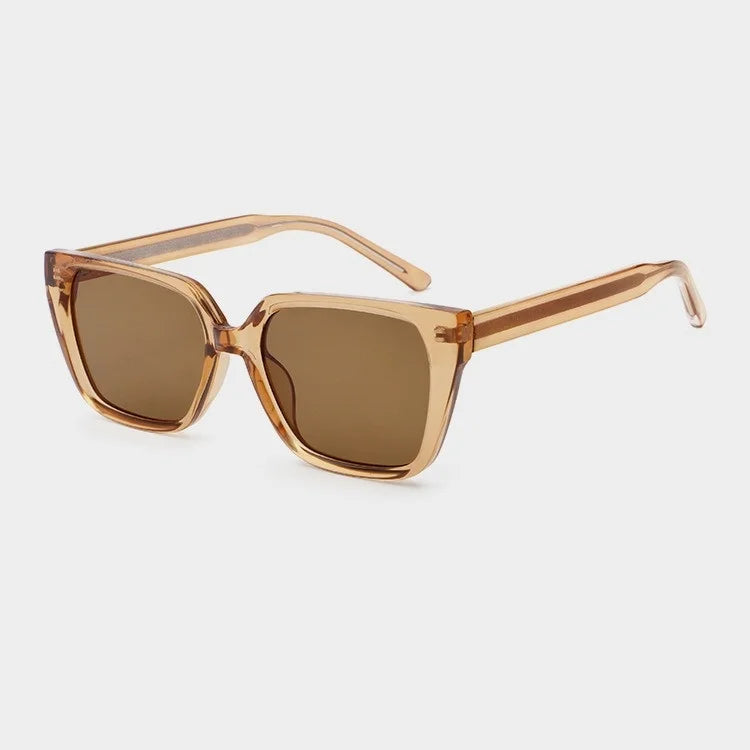 2025 New Fashion Women square Plastic Retro Vintage Sunglasses Custom logo Unisex Uv400 Sunglasses