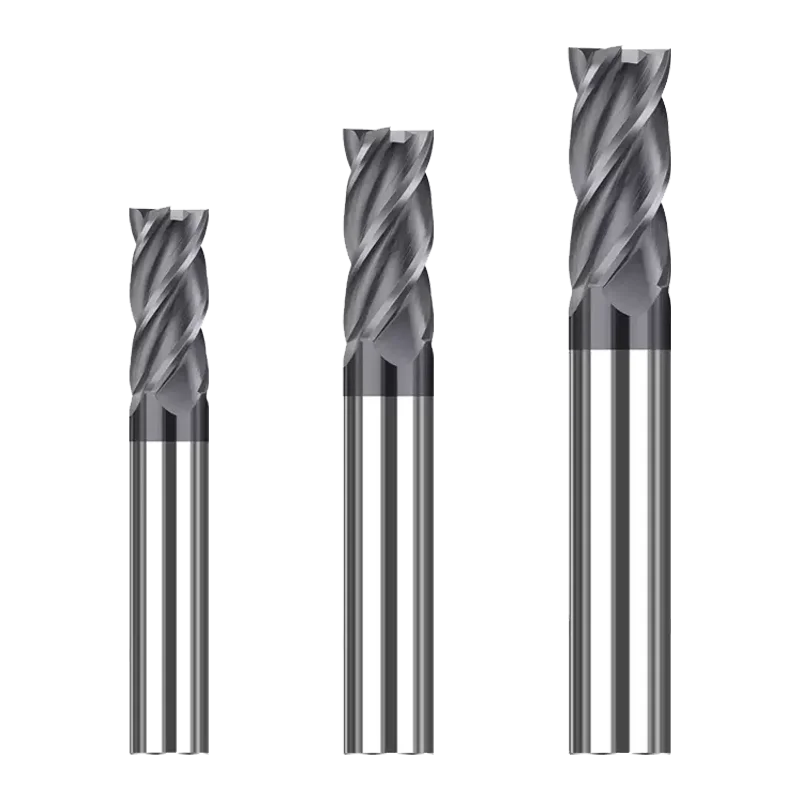 JR Inch Size CNC End Mill 1/8 3/16 1/4 5/16 3/8 1/2 60 Degree Coated Carbide Milling Cutter for Steel