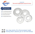 Din Standard Non-Standard Flat Brass Washer 304 Stainless Steel Gasket Enlarged Thickened Bolt M2M3M4M5M6M8M10 Zinc Finish