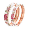 Daili Hot Sale Peony Flower Zinc Alloy Gold Plated Classic Colorful Enamel Bangles Set for Women Anniversary Custom Logo