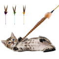 Pheasant Tail Turkey Long Rod Feather Funny Cat Stick Cat Teaser Cat Toy