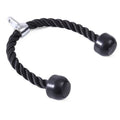 70cm Heavy Duty 2.5cm Dia Stainless Steel Gym Workout Tricep Rope Rubber and Nylon Strength Training Pull Down Feature