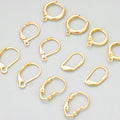 MF72  20pcs/lotwholesale Jewelry Accessoriesnickel Free18k Gold Rhodium Platedcopperclasp Hooksdiy Earrings