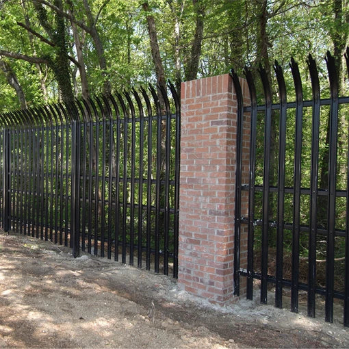 Hot Sale China Supplied Outdoor Garden Wire Palisade Wall Fence W Shape Iron Railings Balcony Ornamental Fencing Europe