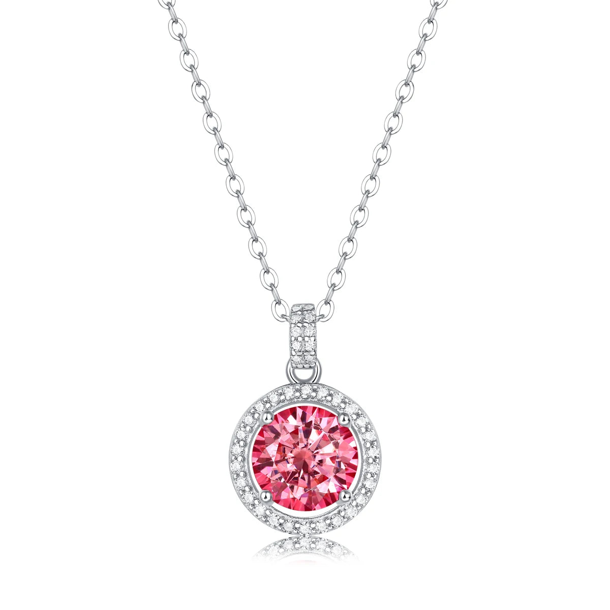 Wholesale Cheap Women Necklace 1 Carat Moissanite Jewelry Stone for Wedding and Engagement Silver 925 Pendant Necklace
