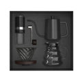 Premium Gift Box Outdoor Travel Drip Coffee Set with Pour Over Coffee Maker Filter Kettle Manual Grinder