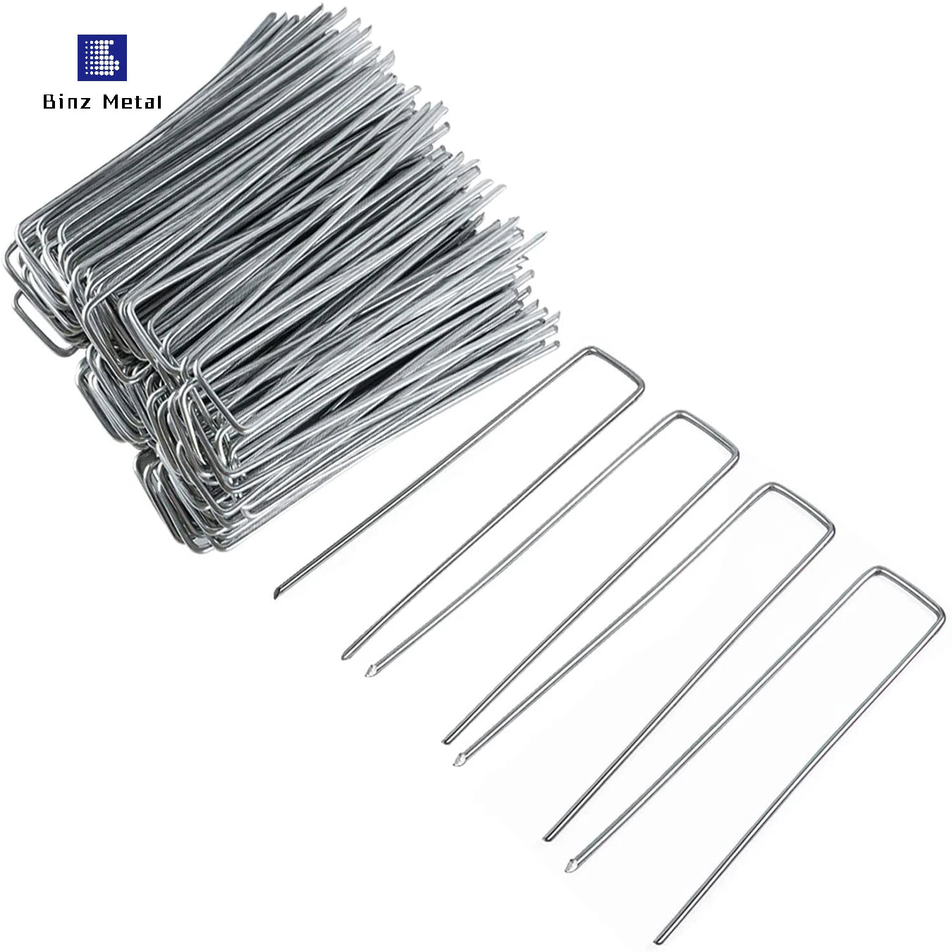 High Quality 1'' 6'' Stainless Steel Sod Garden Staples Turf Nails Gold Supplier