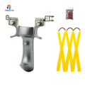 New Steel Slingshots Outdoor Shooting Slingshot Professional Adult Flat Rubber Band Slingshot Hunting