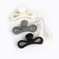 Morandi Color Matte 8-shaped Hair Claws Korean Female Simple Claw Clips Ladies Versatile Bath Plate Hair Clip