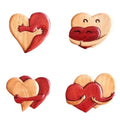 New Valentine's Day love Pendant Garden Creative Wooden Pendant Heart Craft Gift