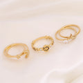 Anillo De Oro Stainless Steel Customized Letters Lucky Colorful Ring Dedeira De Ouro Anel  Gold Plated Star Moon Butterfly Ring