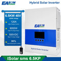 Easun 48V 6.5KW Hybrid Solar Inverter 230VAC 120A Pure Sine Wave 12kVA Surge 98% Efficiency