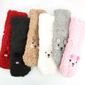 Winter Women Microfiber Indoor Floor Colorful Animal Cute Socks