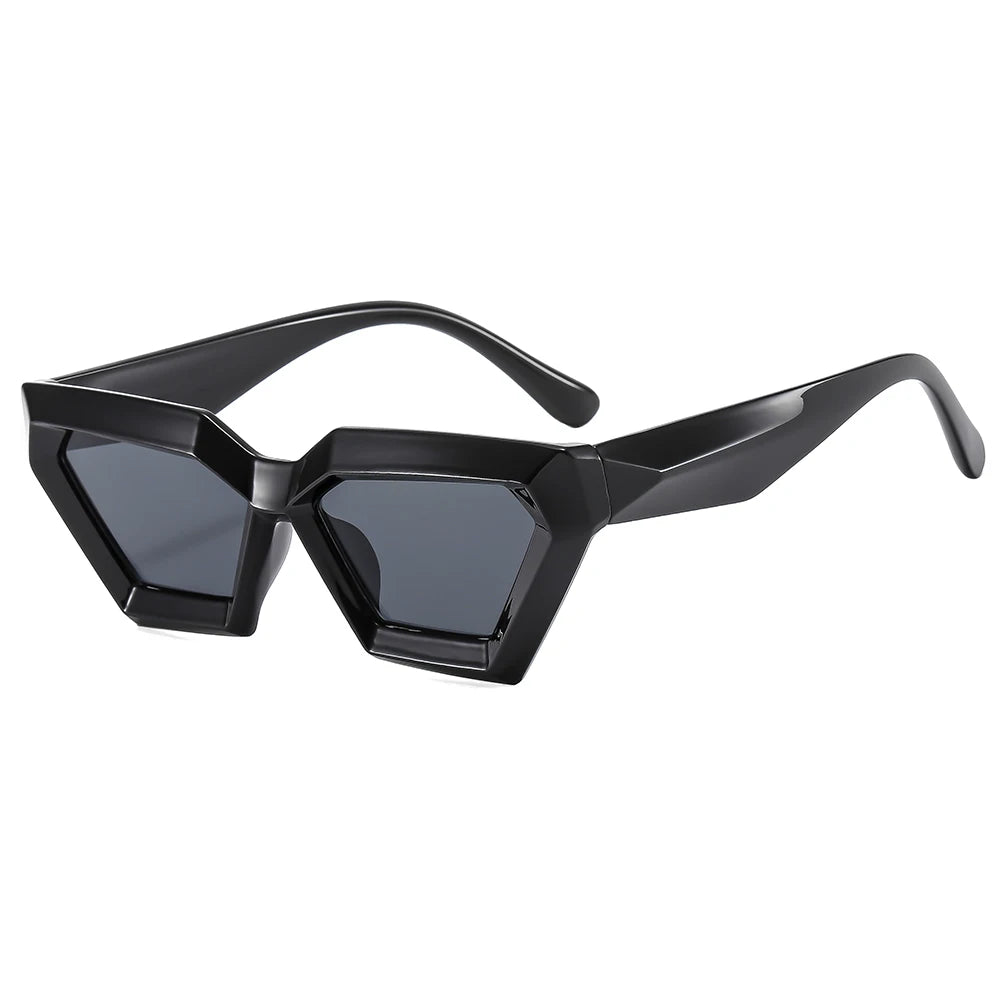 2024 Luxury Brand Designer Sunglasses for Women Fashionable Vintage PC Frame Trendy UV Protection Glasses in White Green Beige