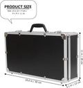 Aluminium Tool Case Flight Case With Padded Foam Lockable Storage Toolbox Portable Carrying Case