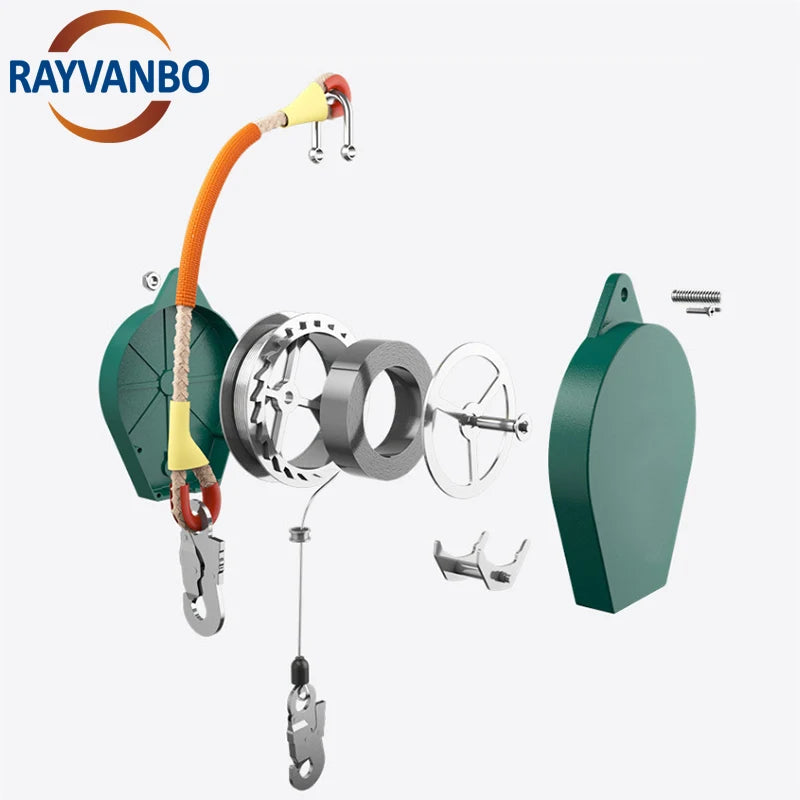 Industrial Grade Self Retracting Lifeline Fall Arrester Surface Mounted Safety Wire Rope Retractable Device Falling Protector