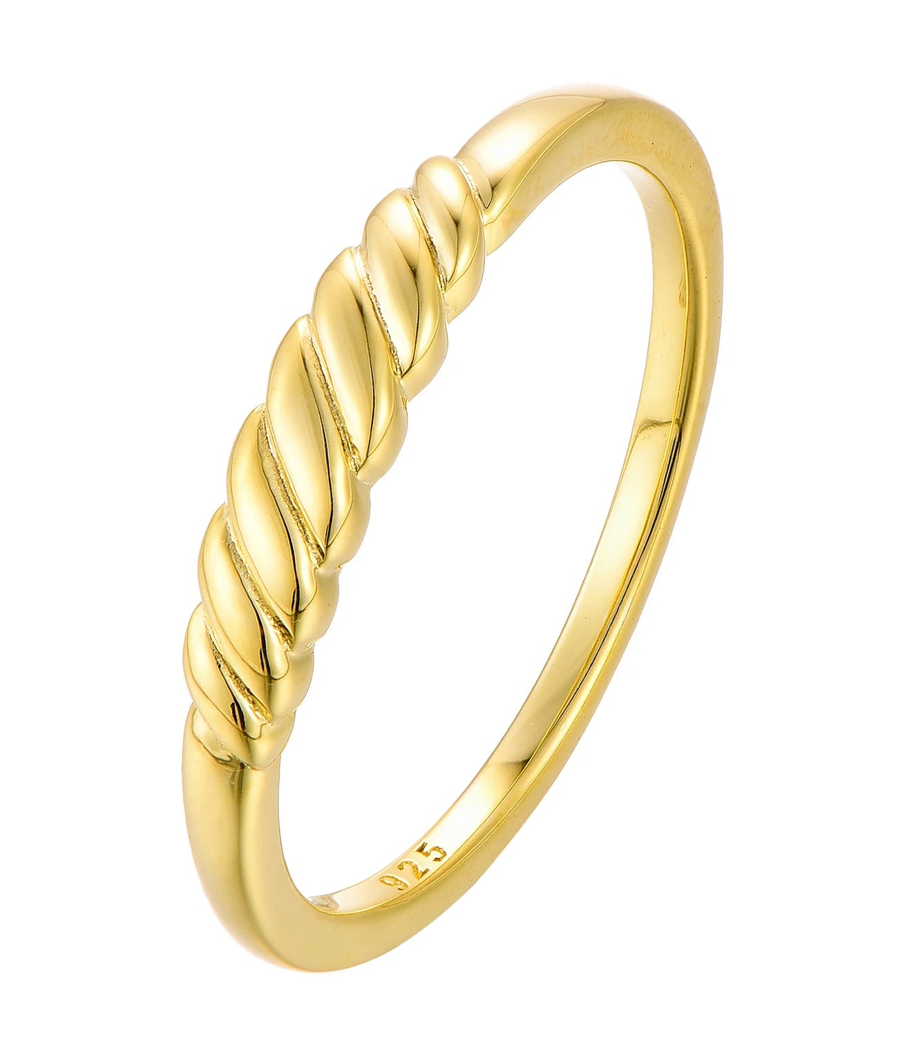 Custom OEM Minimalist Engagement 18k Gold Plated Fine Jewelry 925 Sterling Silver Wed Luxury Ring for Women