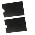 Luxury Custom Black Paper Black Foiled Logo Sleeve Envelopes for Small Business Cards Invitation Cards