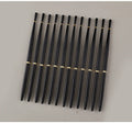 Professional Mermaid Tail Gel 12 Pcs Black Mental Handle Custom Logo Thin Nylon Hair Nail Art Paint Liner Brush Set DIY Tools