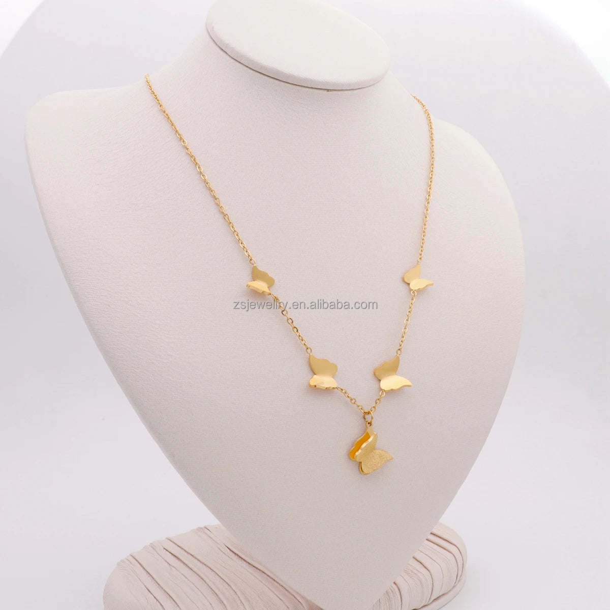 Lucky Clover Jewelry Girl Love Cute Hawaiian Shaped Gold Plated Stainless Steel Fashion Party Element Women Design Necklace
